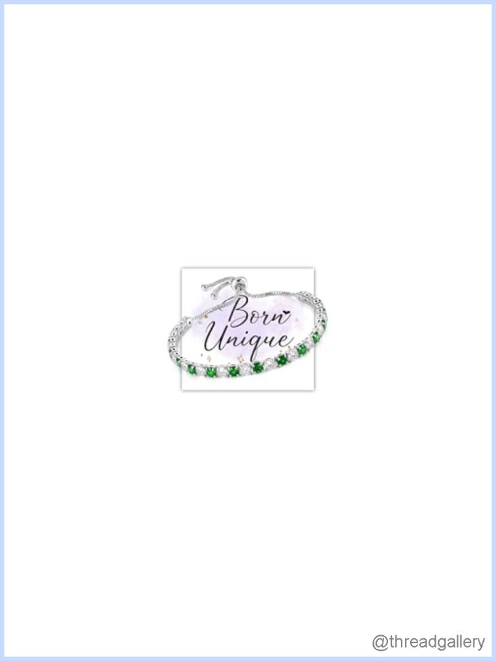 Adjustable Silver Tennis Bracelet for Women Non Tarnish 10.5 in